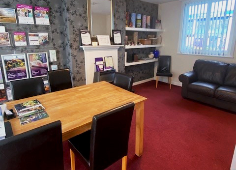The inside of Abbotsfield Funeral Directors Ross on Wye branch.