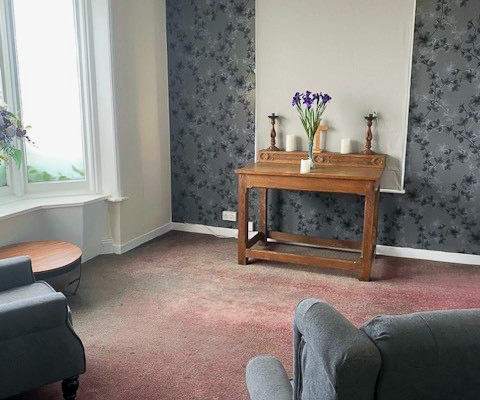 The Chapel of Rest inside Abbotsfield Funeral Directors Ross on Wye branch.