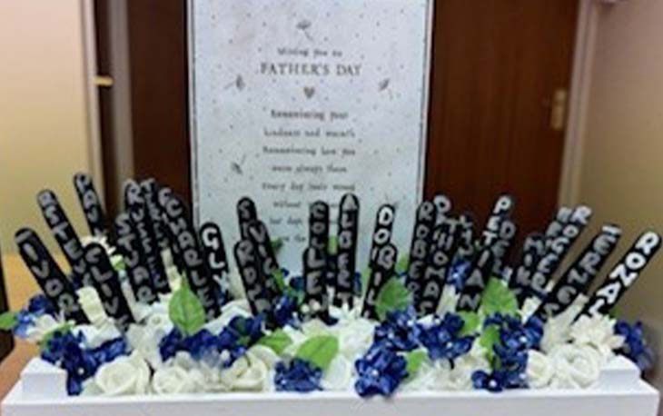 Father's Day memorial garden